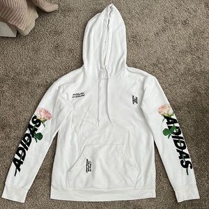 Women’s adidas white hoodie
